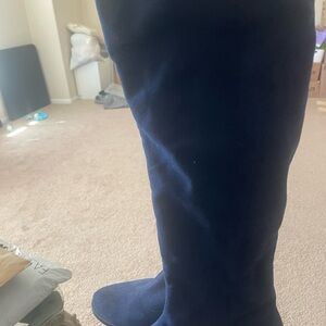Women's Blue Knee-High Boots
